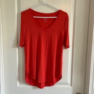 Maurices 24/7 dark coral tshirt size medium